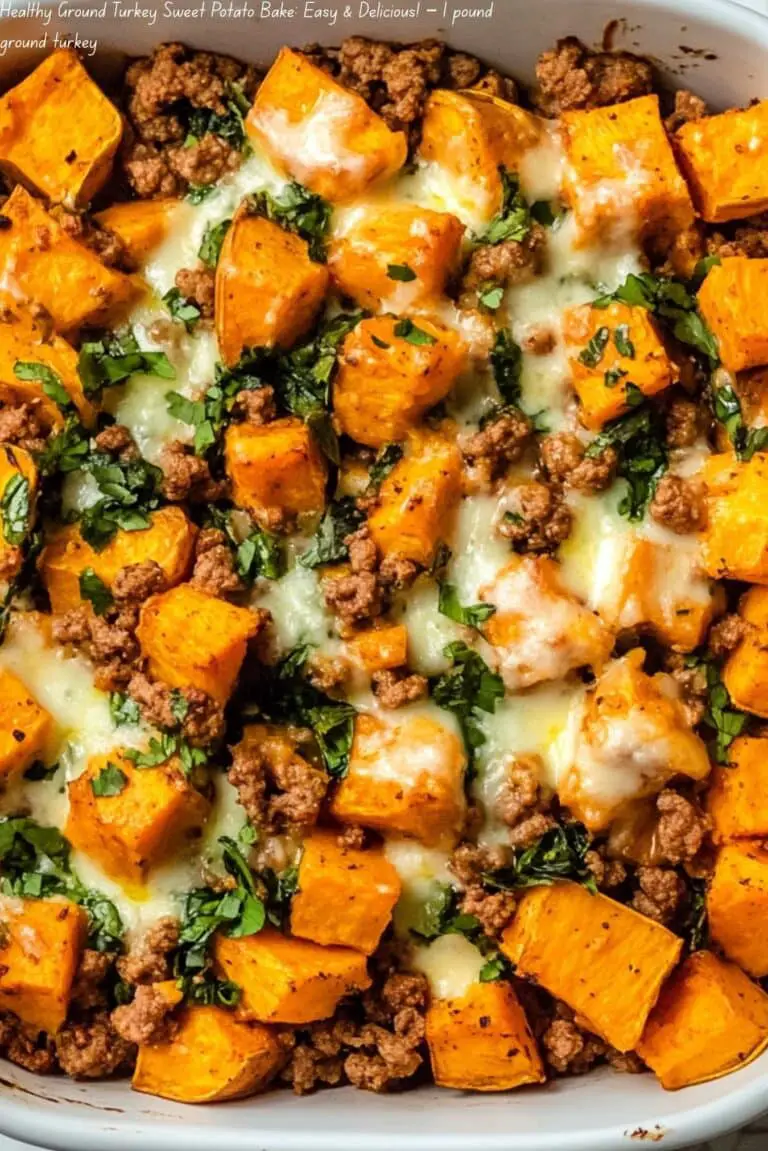 Healthy Ground Turkey Sweet Potato Bake: Easy & Delicious!