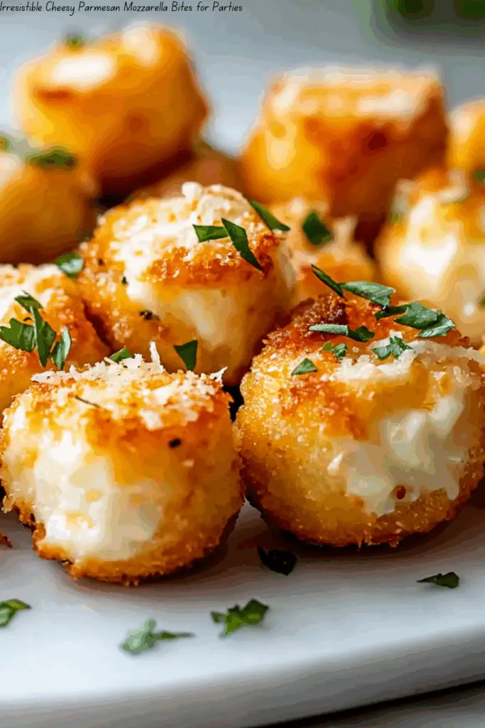 Irresistible Cheesy Parmesan Mozzarella Bites for Parties