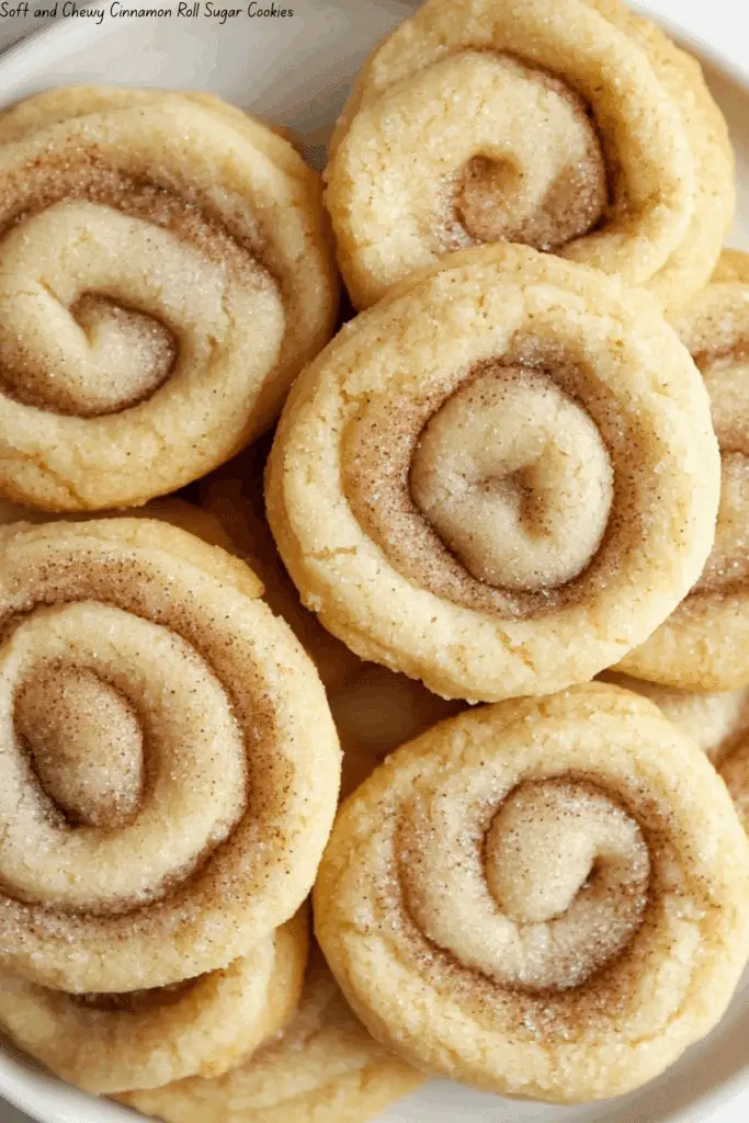 Soft and Chewy Cinnamon Roll Sugar Cookies