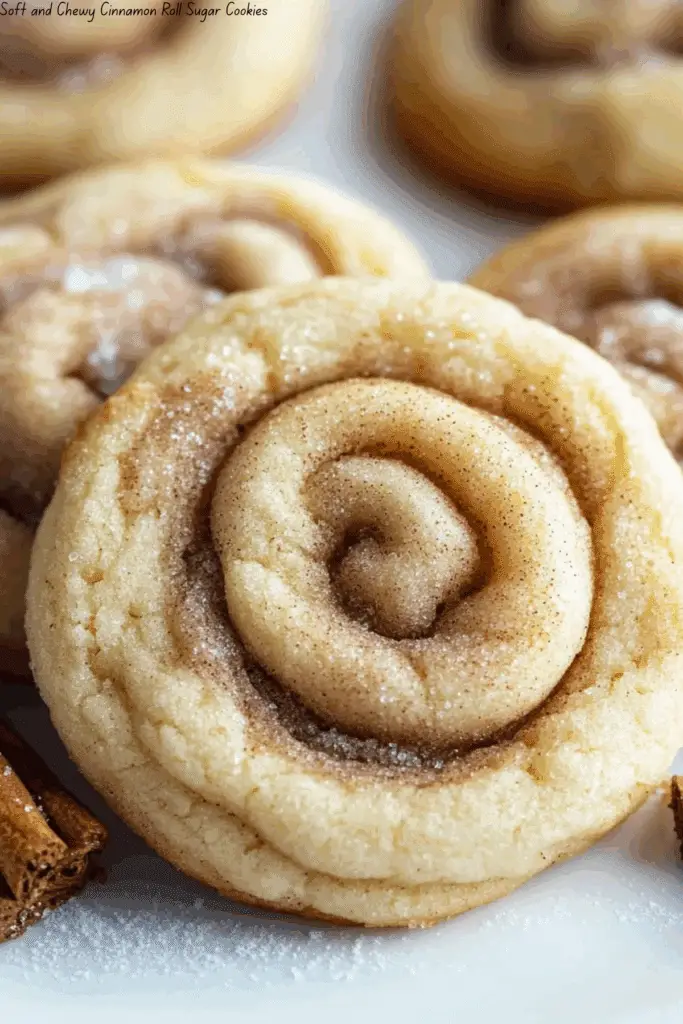 Soft and Chewy Cinnamon Roll Sugar Cookies