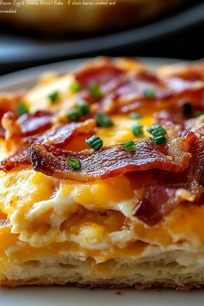 Bacon, Egg & Cheese Biscuit Bake