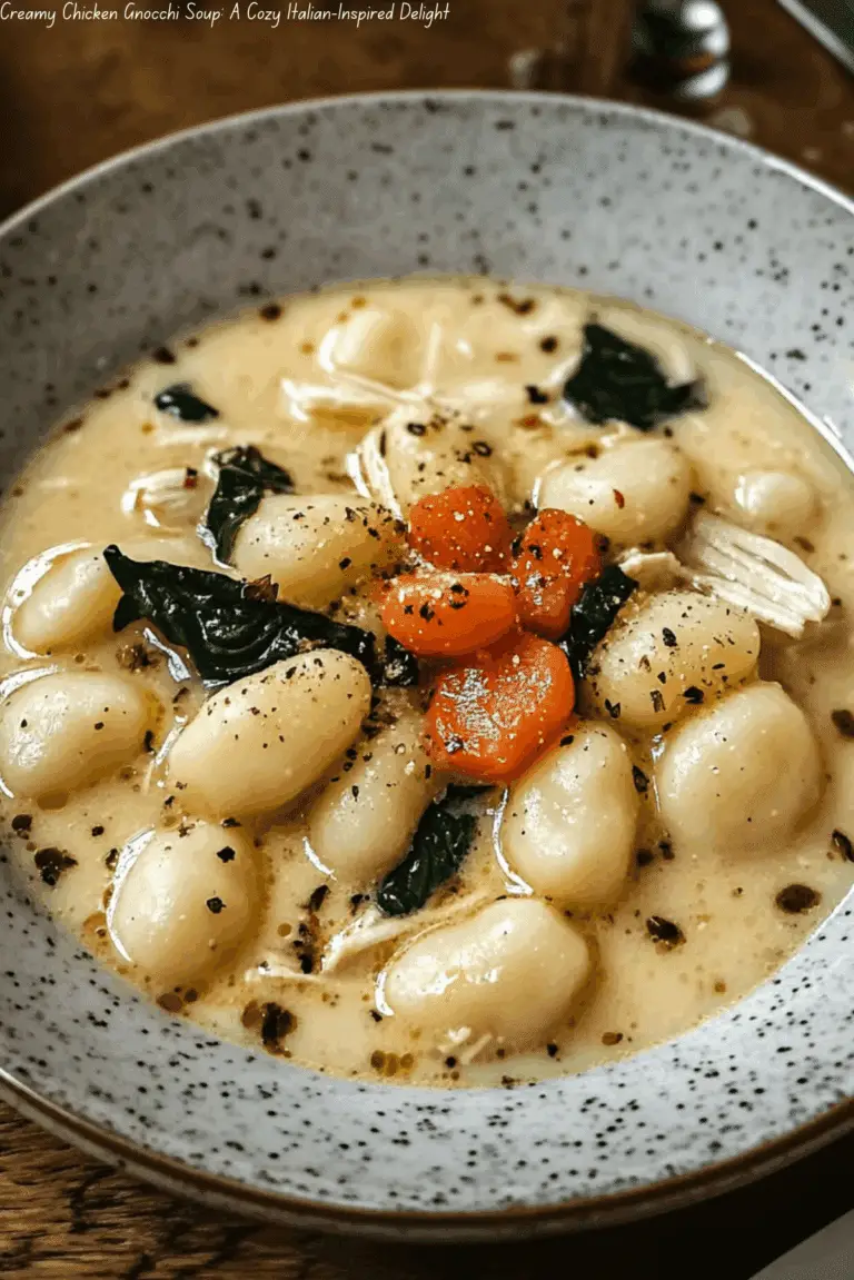 Creamy Chicken Gnocchi Soup: A Cozy Italian-Inspired Delight