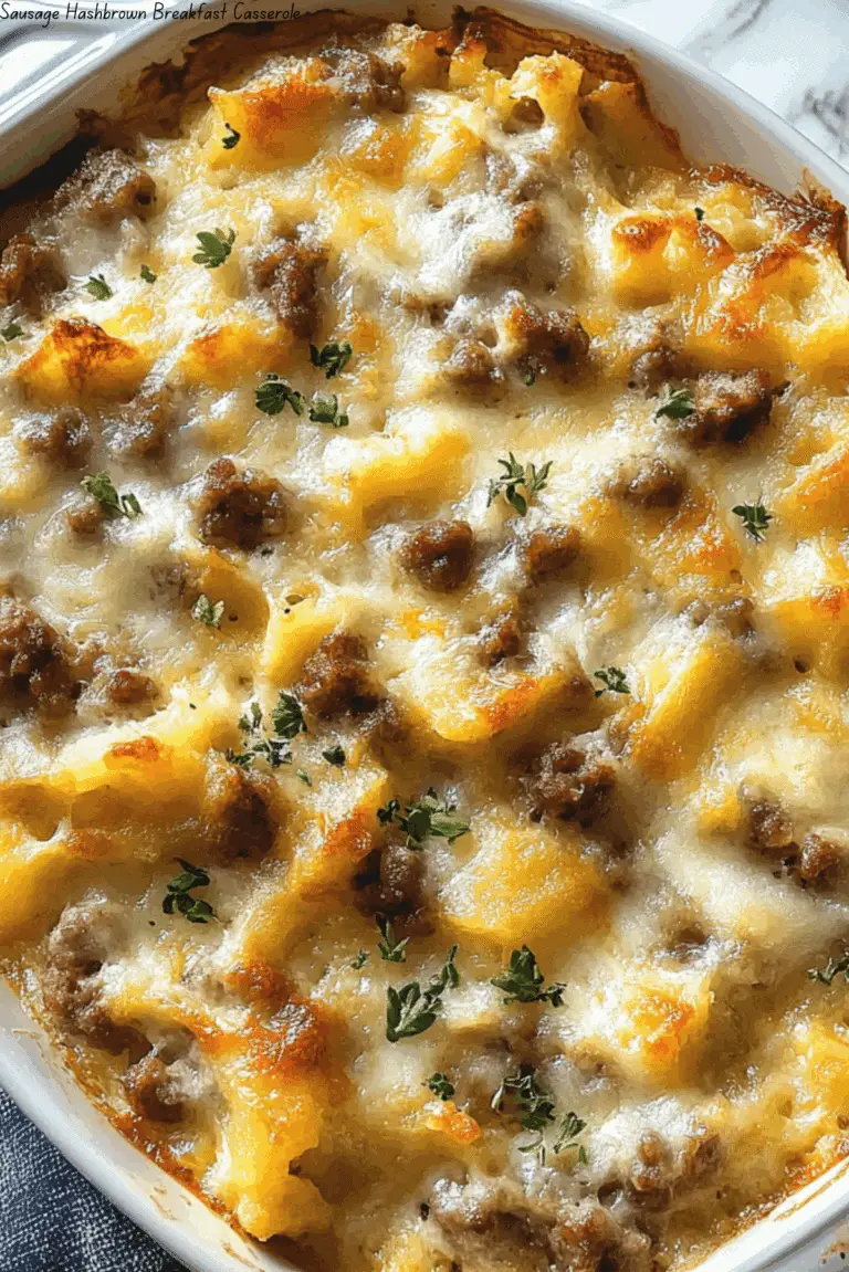 Sausage Hashbrown Breakfast Casserole