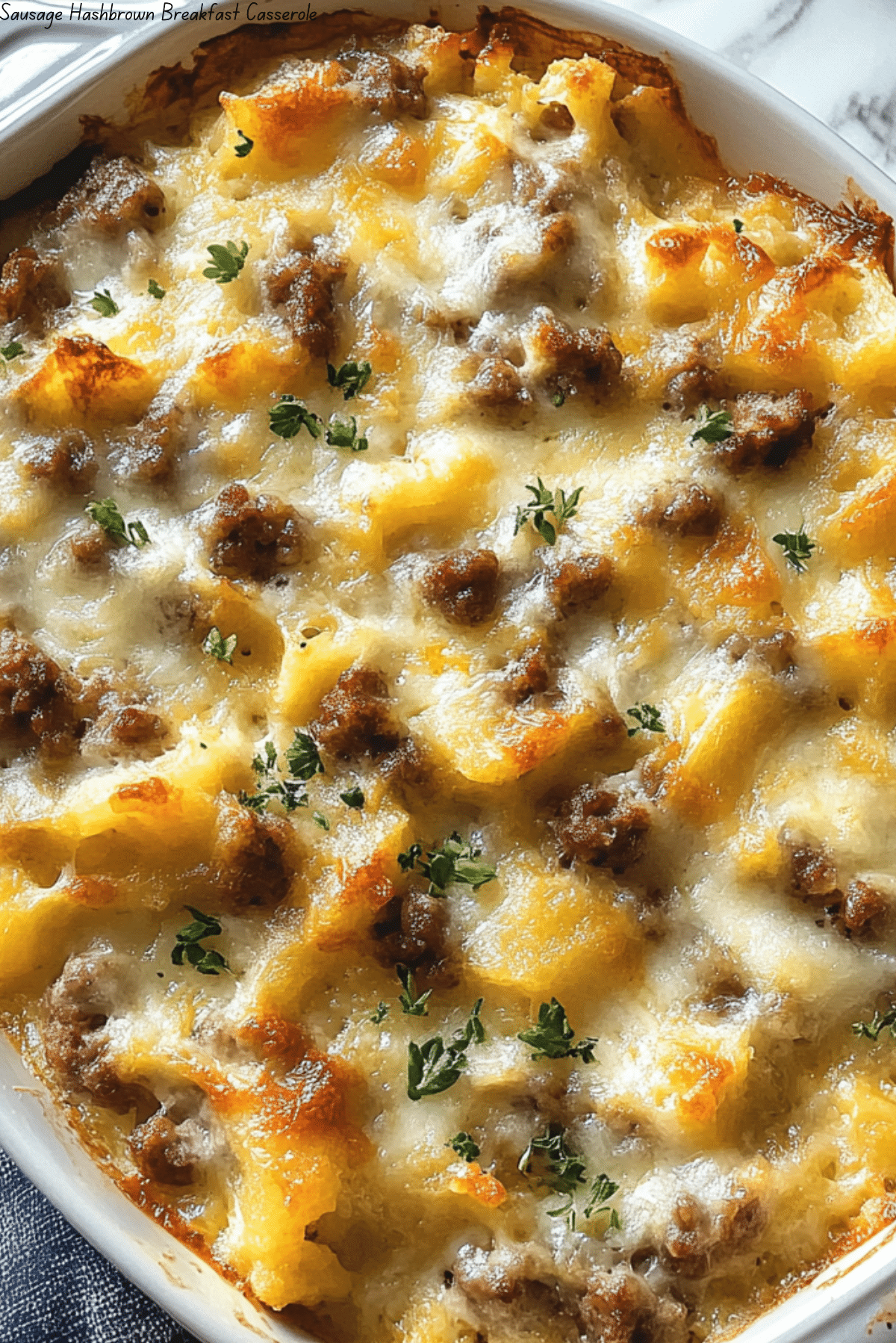 Sausage Hashbrown Breakfast Casserole