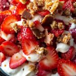 Strawberry Dessert Salad (with Toffee)