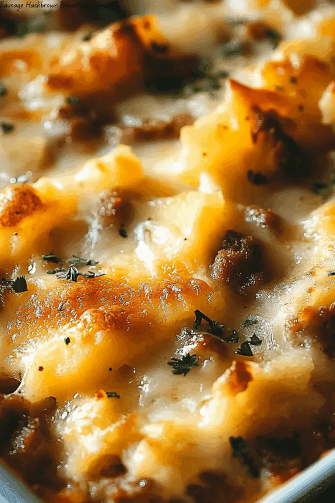 Sausage Hashbrown Breakfast Casserole