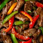 Pepper Steak with Bell Peppers and Onion