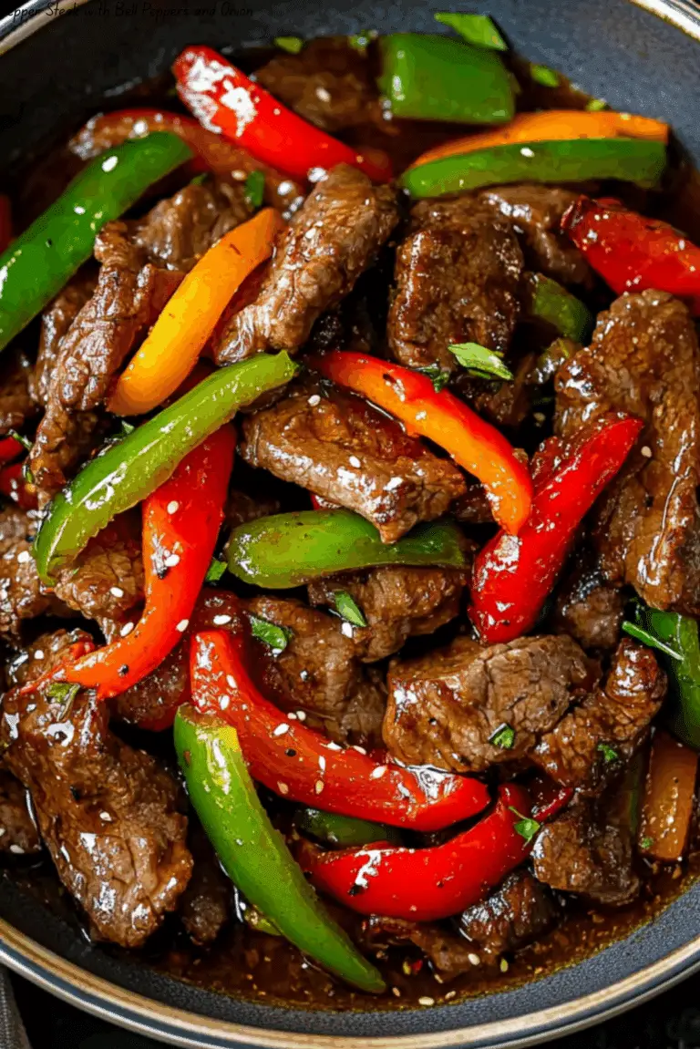 Pepper Steak with Bell Peppers and Onion