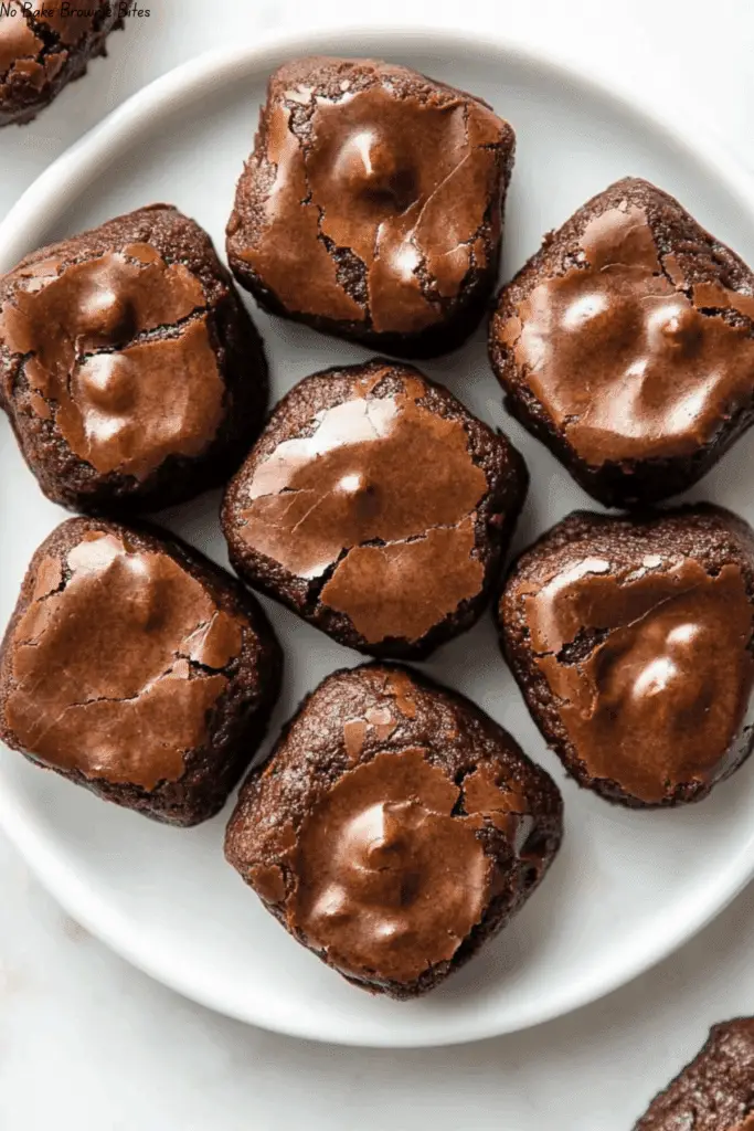 No Bake Brownie Bites