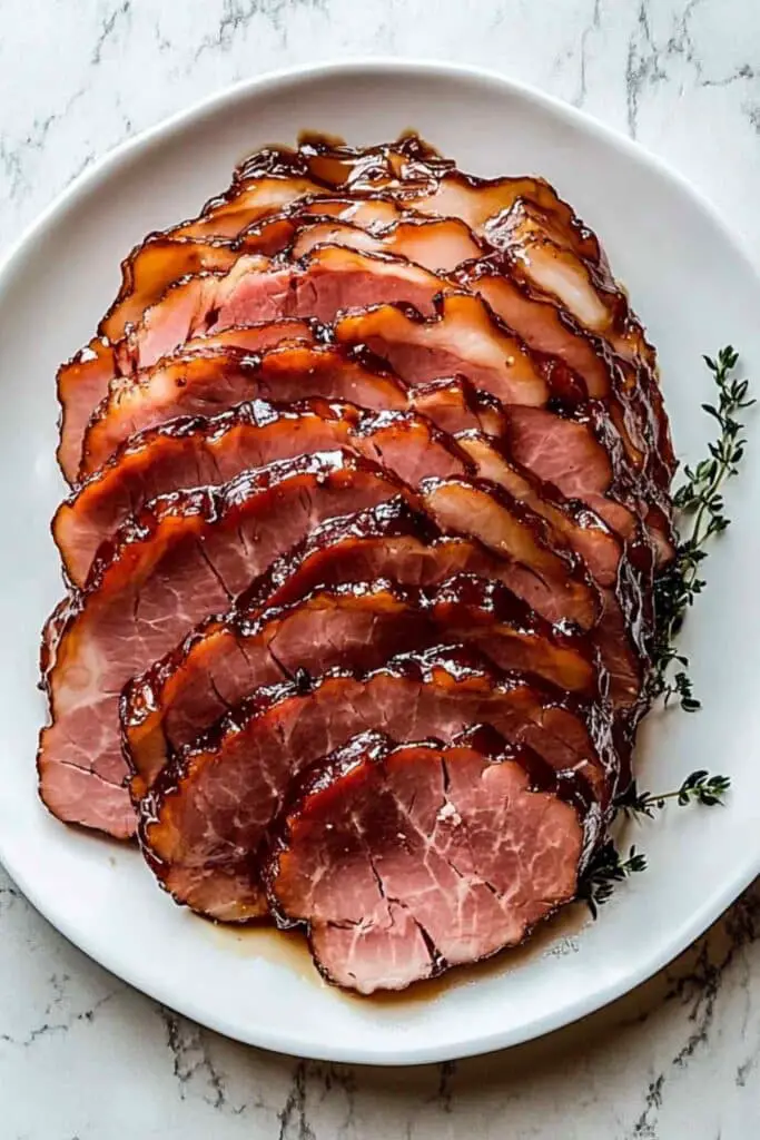 Bourbon Glazed Baked Ham