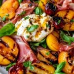 Grilled Nectarine Burrata Prosciutto Salad