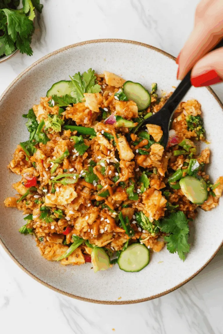 Satay Crispy Rice Salad