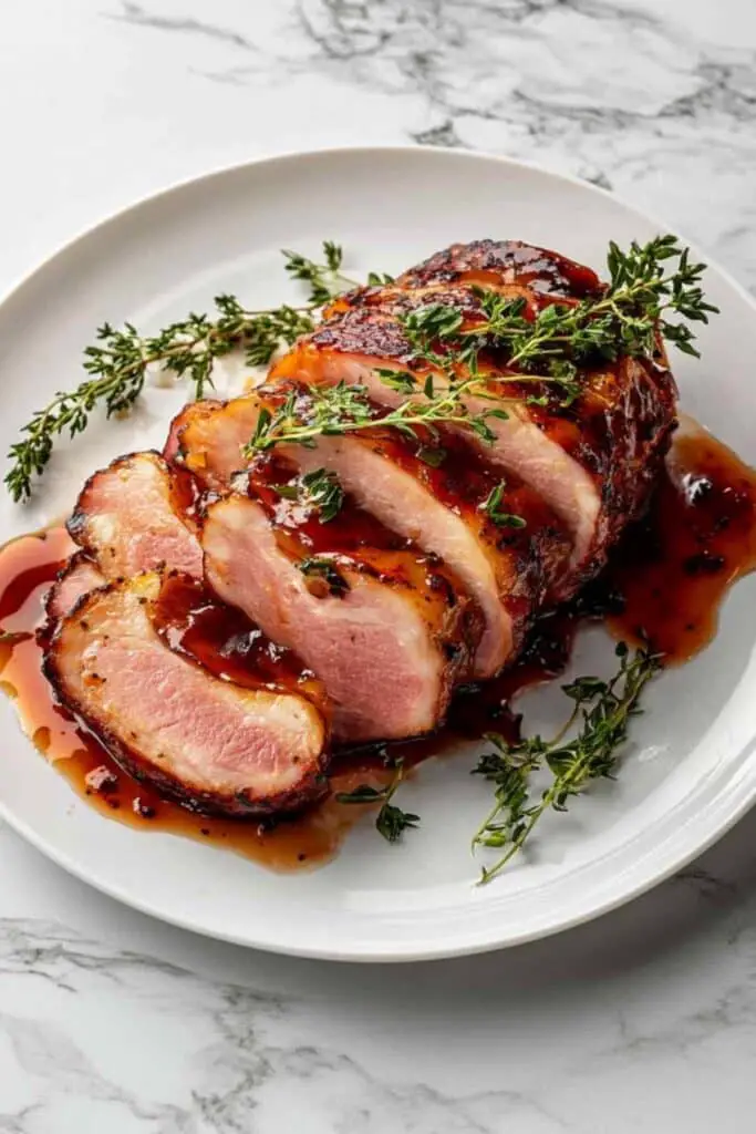 Bourbon Glazed Baked Ham