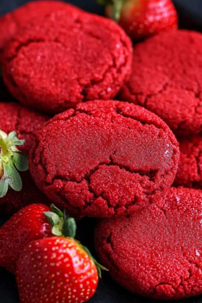 STRAWBERRY SUGAR COOKIES with SPARKLING STRAWBERRY SUGAR