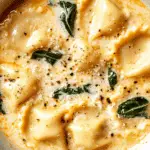Creamy Tuscan Ravioli Soup