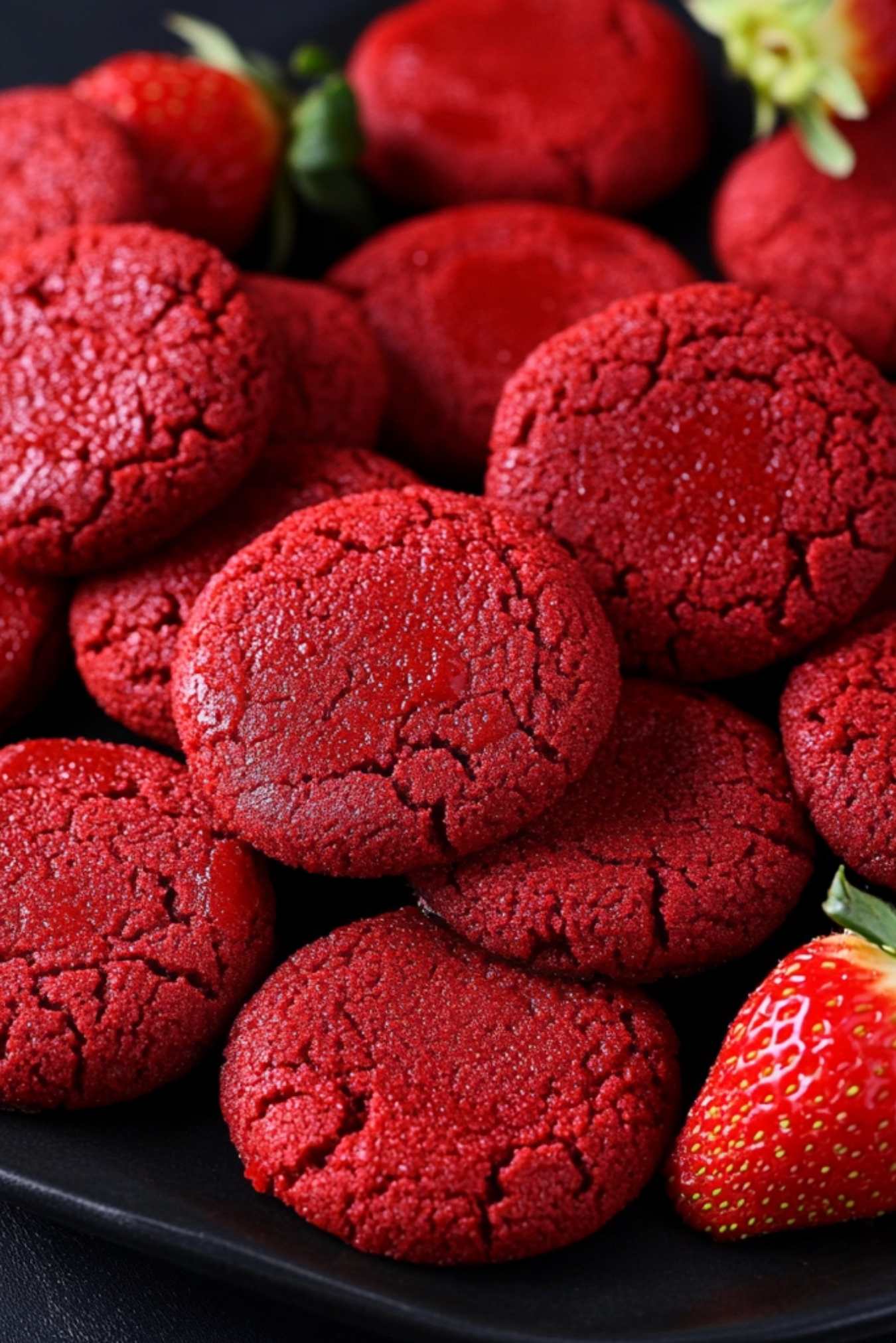 STRAWBERRY SUGAR COOKIES with SPARKLING STRAWBERRY SUGAR