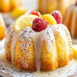 Mini Lemon Poppy Seed Bundt Cakes