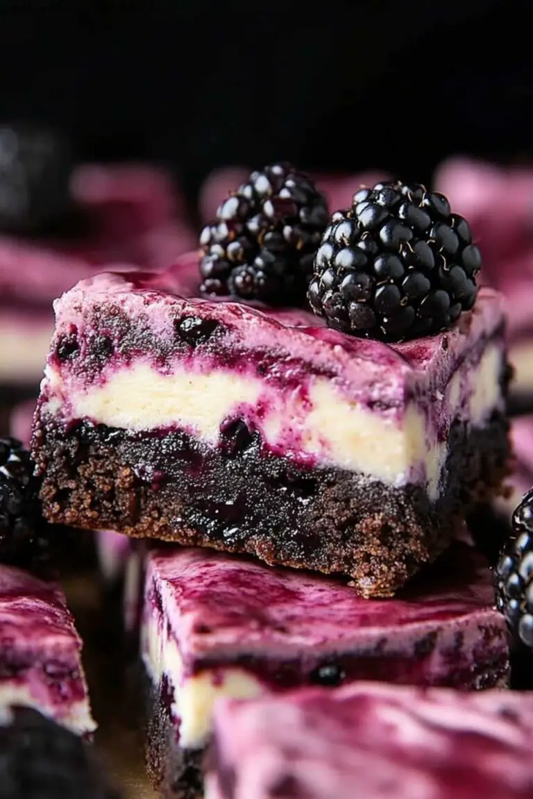 Blackberry Cheesecake Brownies
