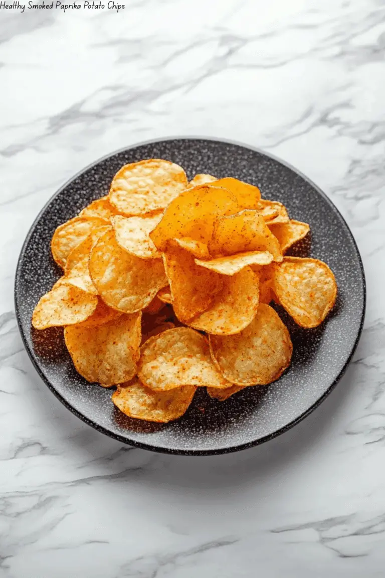 Healthy Smoked Paprika Potato Chips