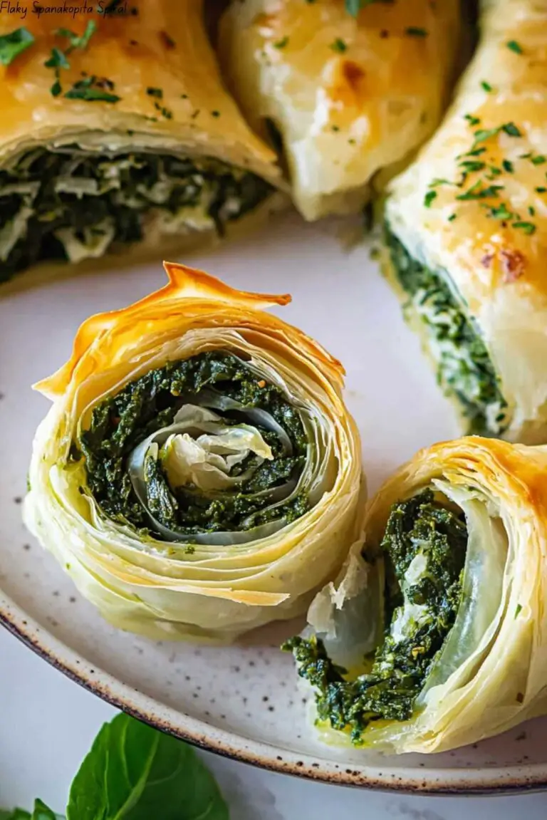 Flaky Spanakopita Spiral