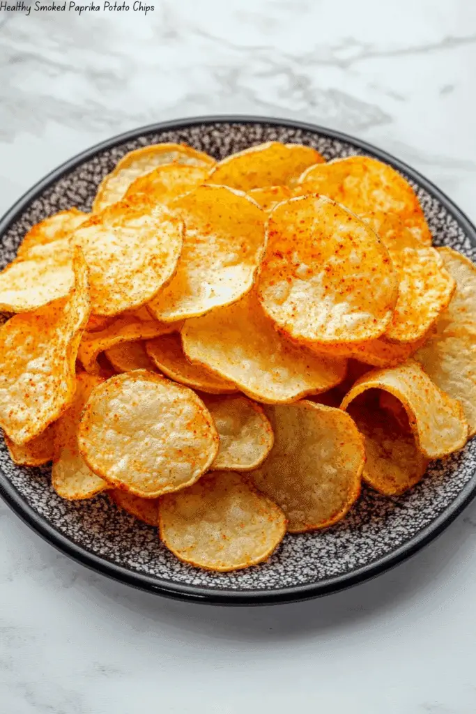 Healthy Smoked Paprika Potato Chips
