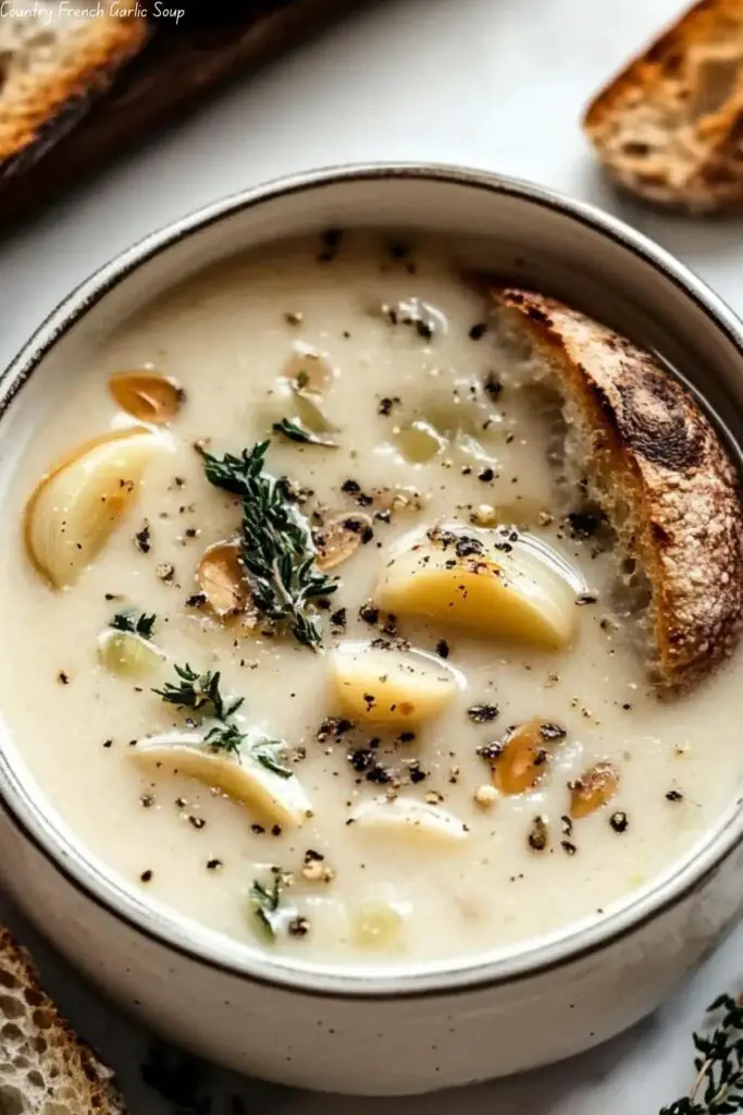 Country French Garlic Soup