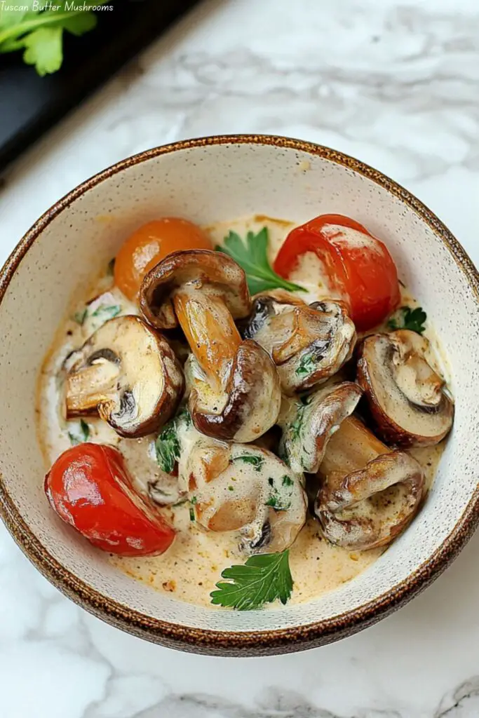 Tuscan Butter Mushrooms