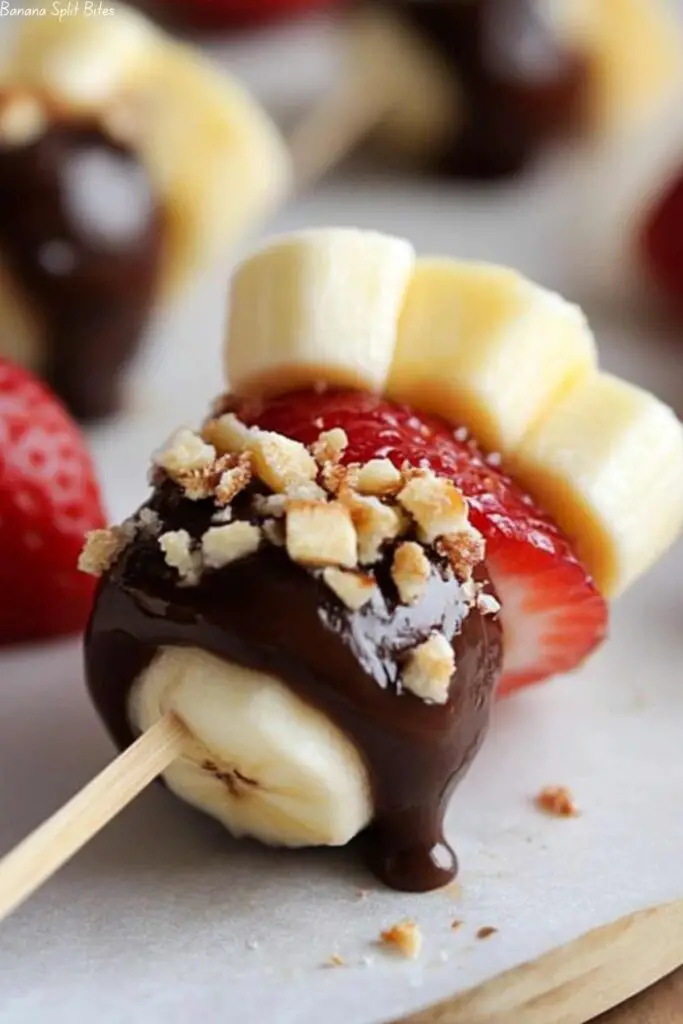 Banana Split Bites