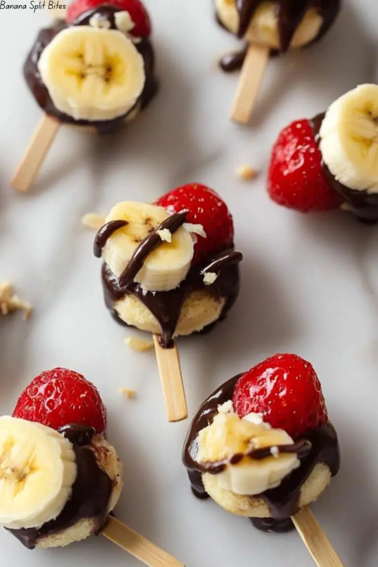 Banana Split Bites