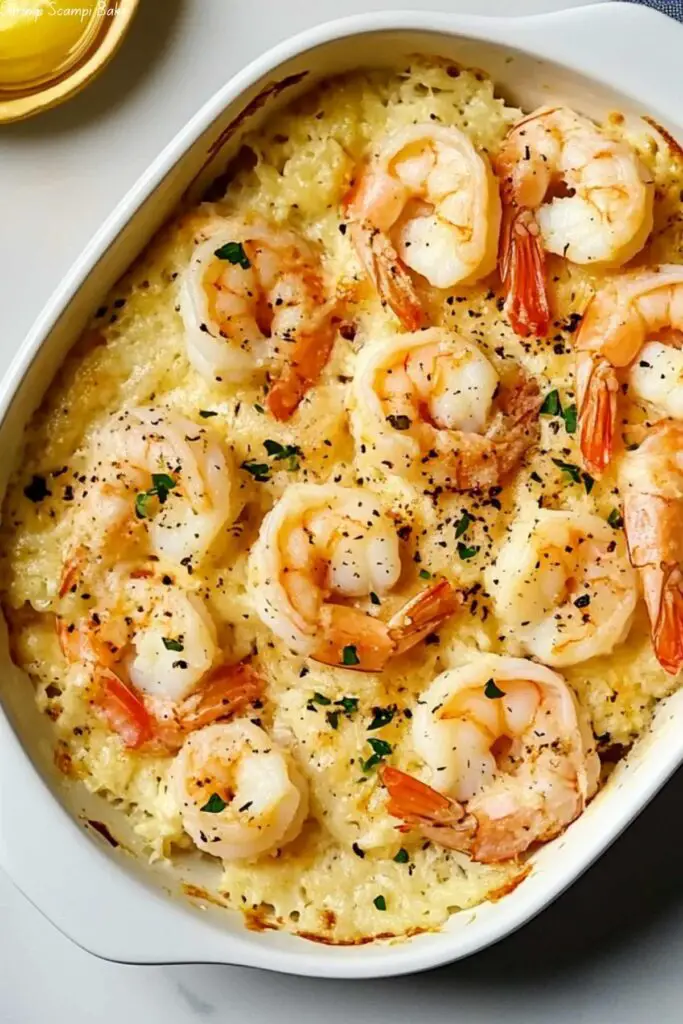 Shrimp Scampi Bake