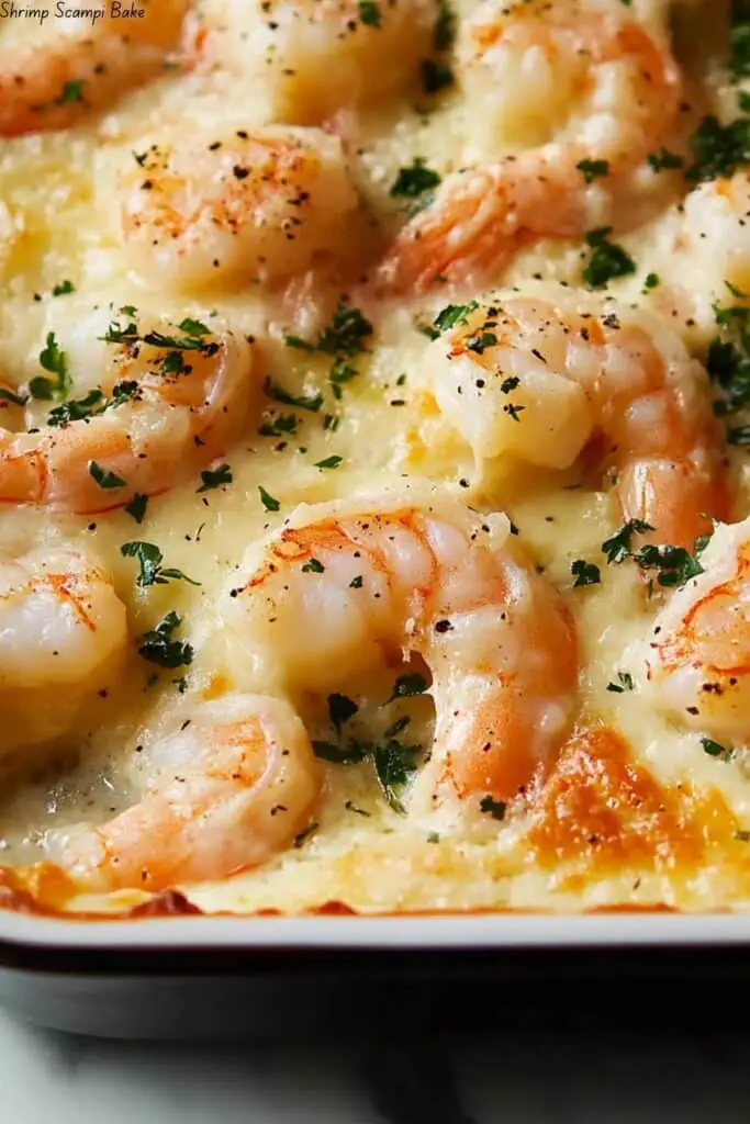 Shrimp Scampi Bake
