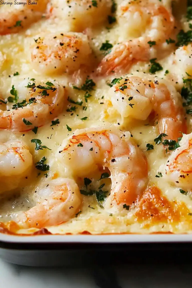 Shrimp Scampi Bake