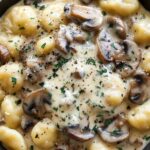 Mushroom Gnocchi with Parmesan Cream Sauce Recipe