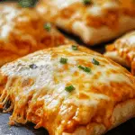 Ooey-Gooey Buffalo Chicken Pizza Pockets: Perfect for Parties