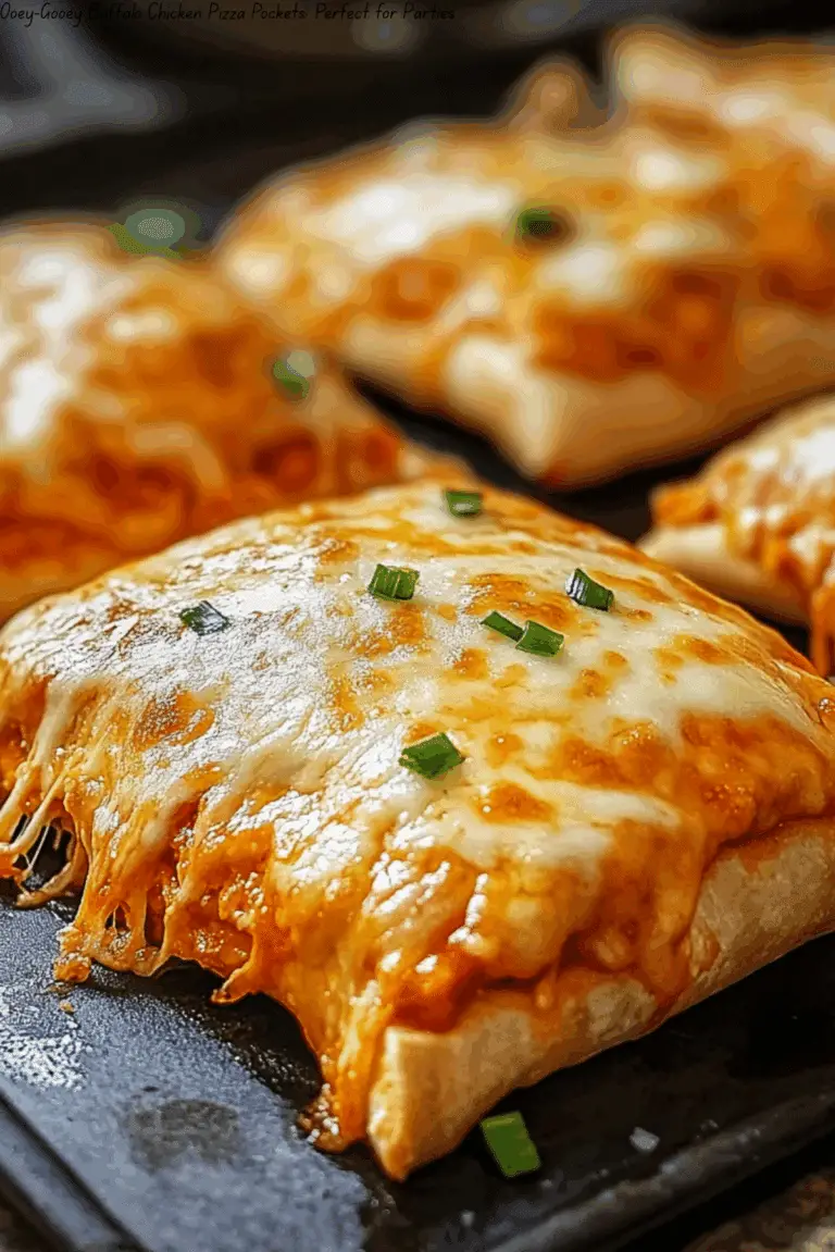 Ooey-Gooey Buffalo Chicken Pizza Pockets: Perfect for Parties