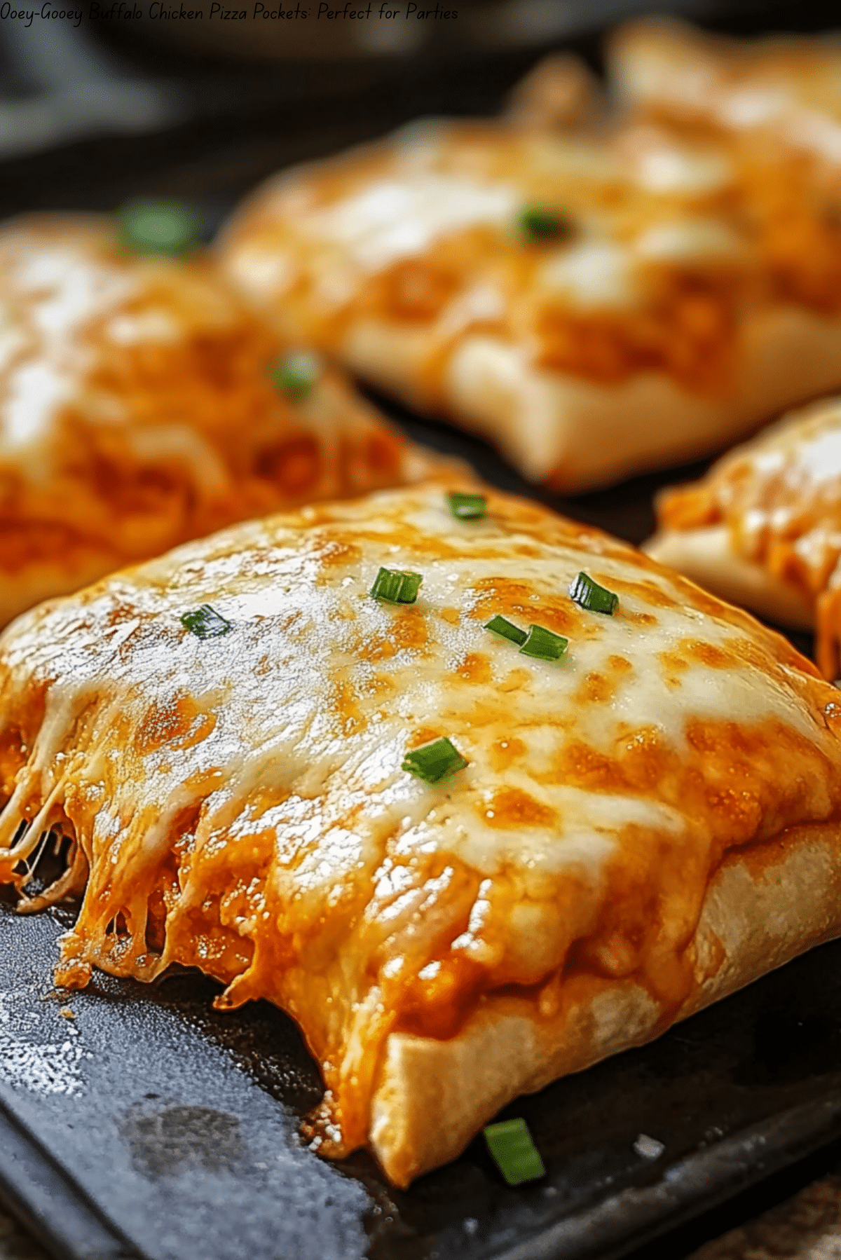 Ooey-Gooey Buffalo Chicken Pizza Pockets: Perfect for Parties