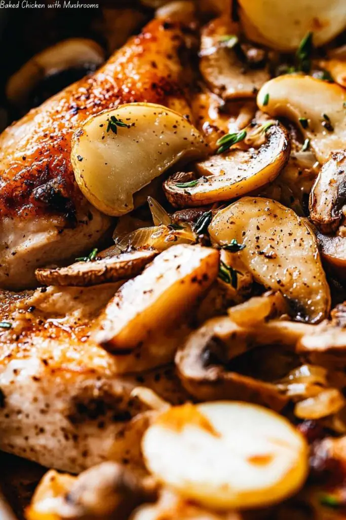 Baked Chicken with Mushrooms