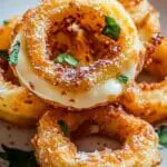 Cheesy Stuffed Mozzarella Onion Rings