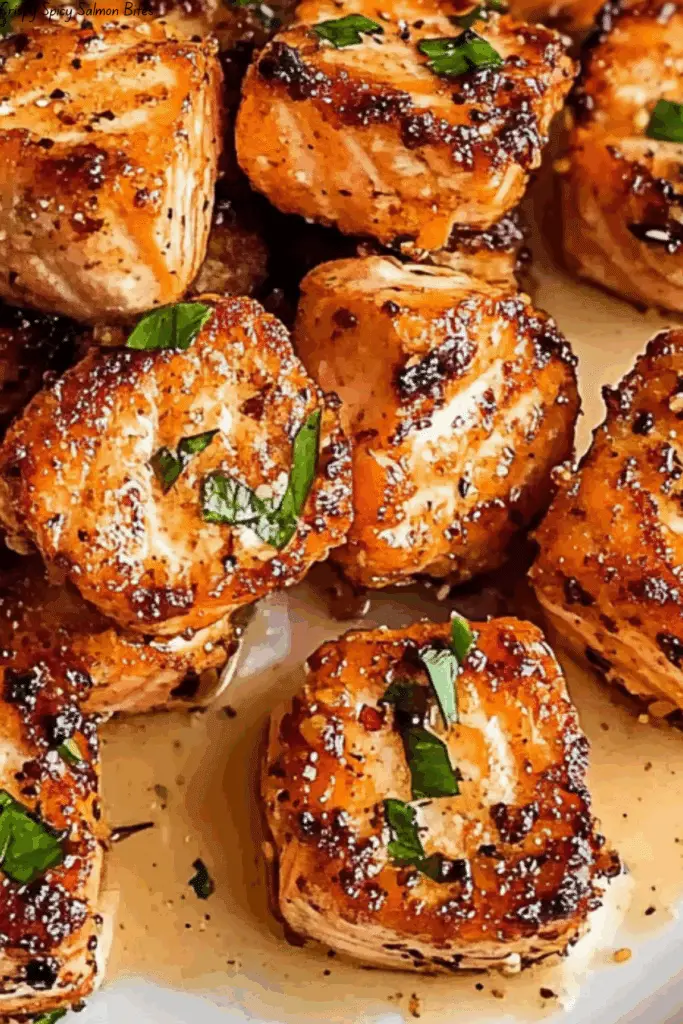 Crispy Spicy Salmon Bites