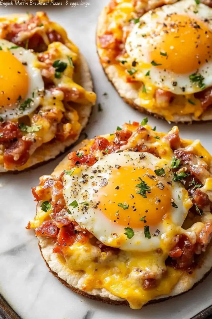 English Muffin Breakfast Pizzas