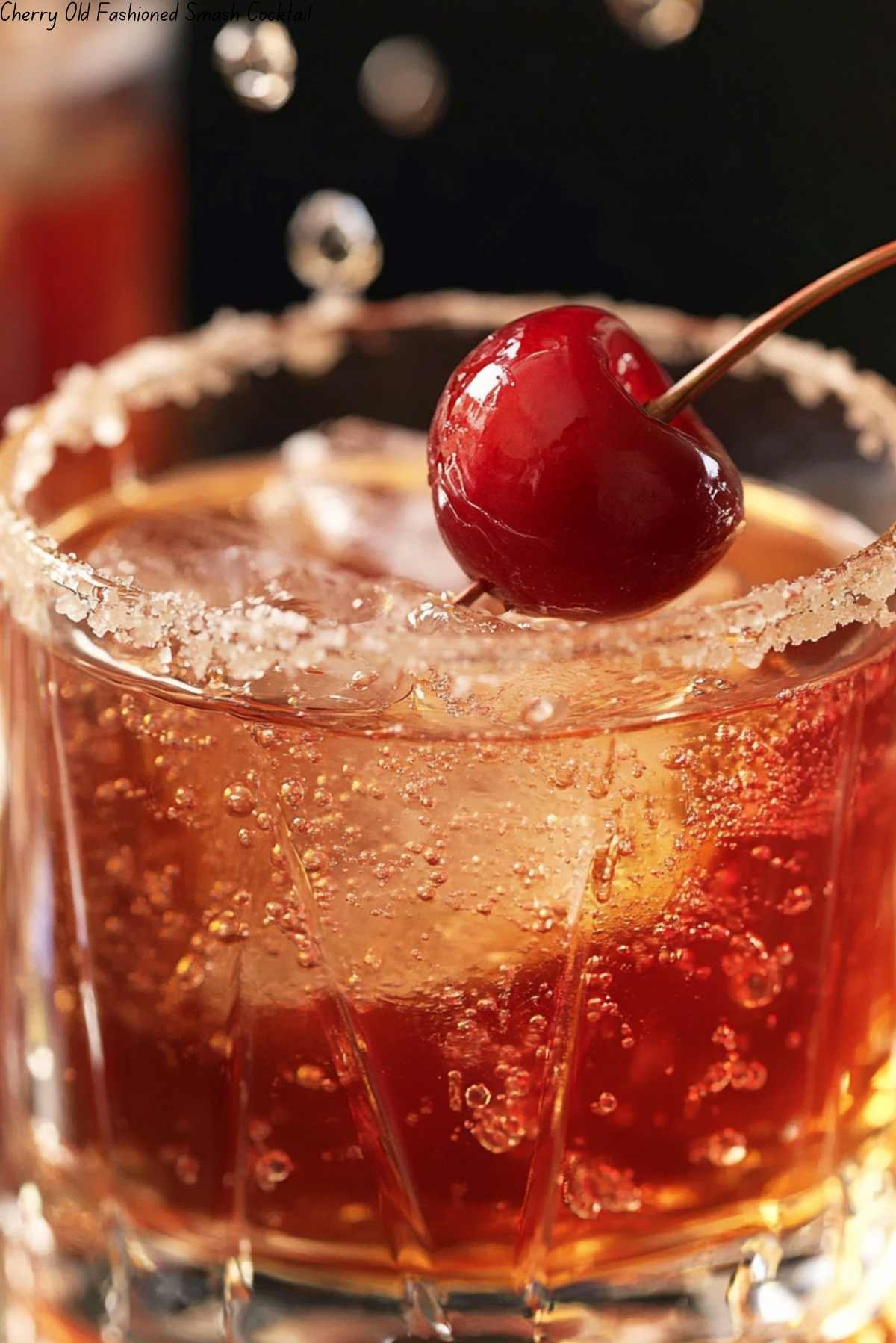 Cherry Old Fashioned Smash Cocktail