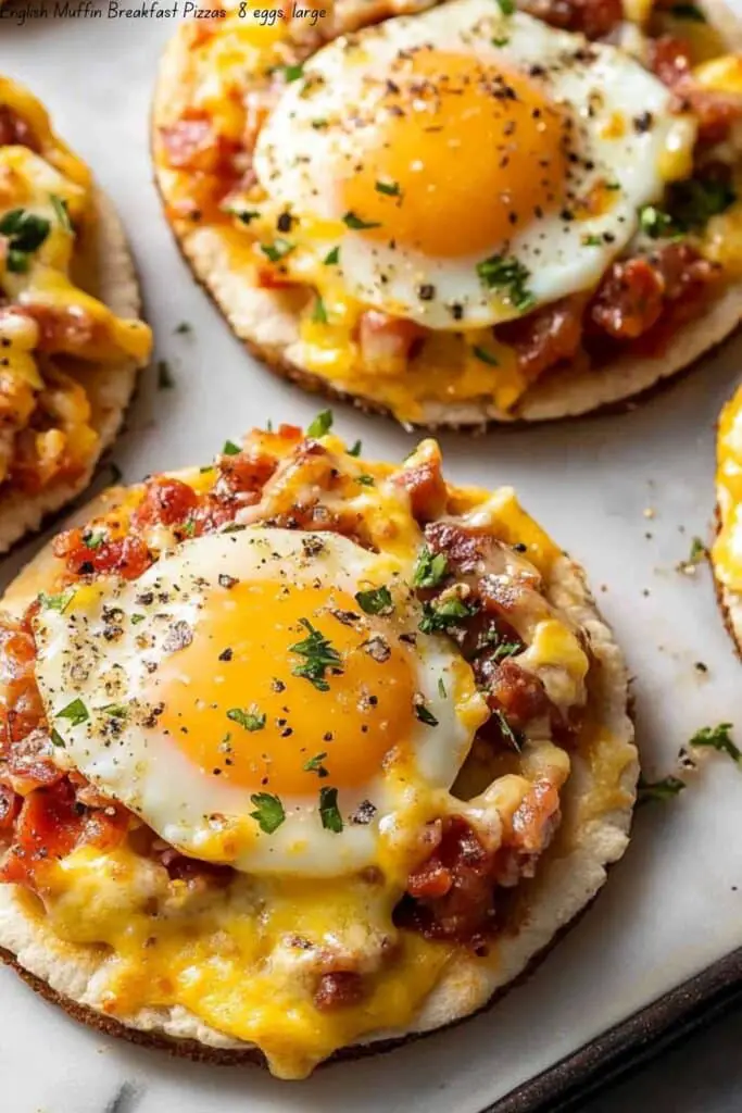 English Muffin Breakfast Pizzas