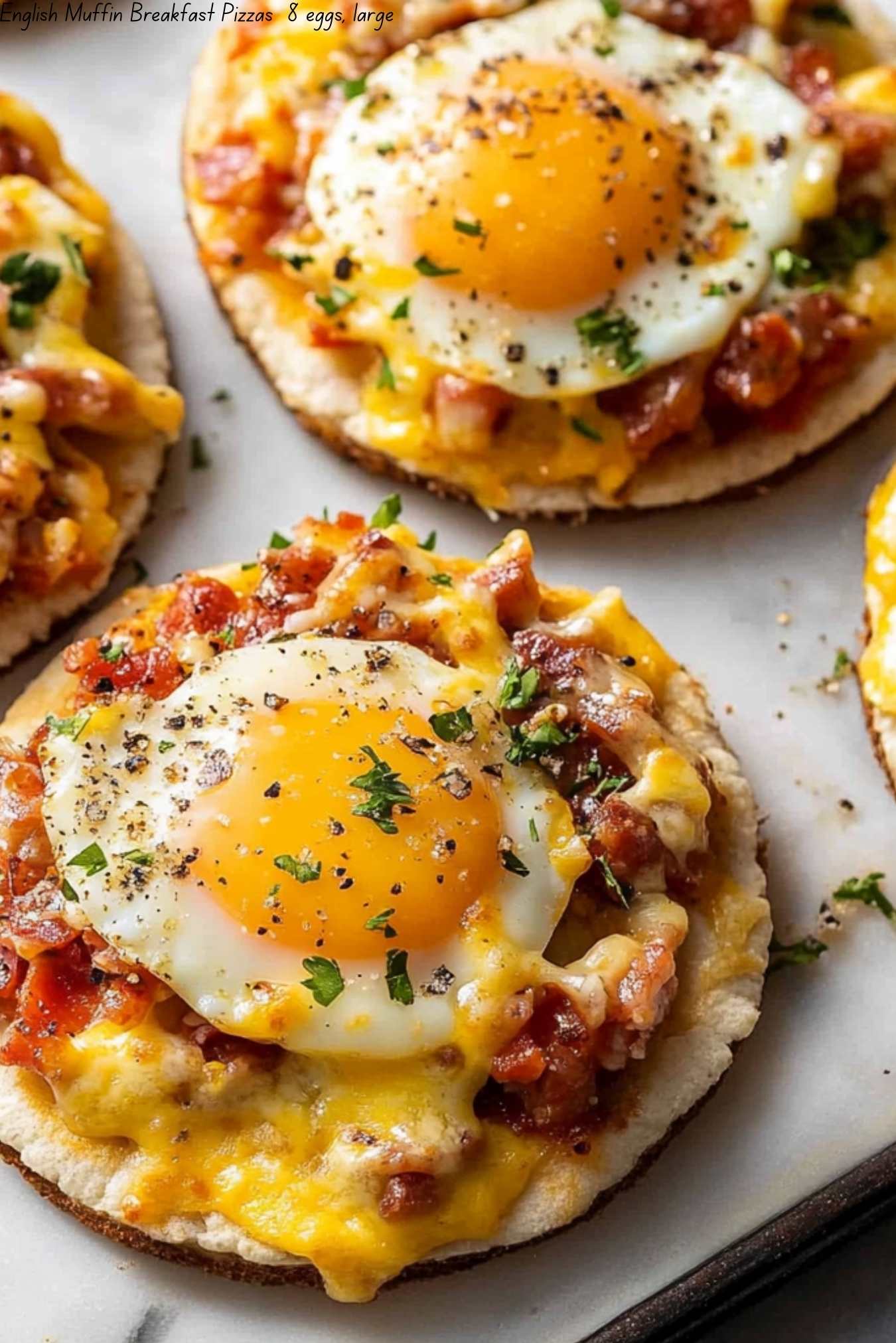 English Muffin Breakfast Pizzas