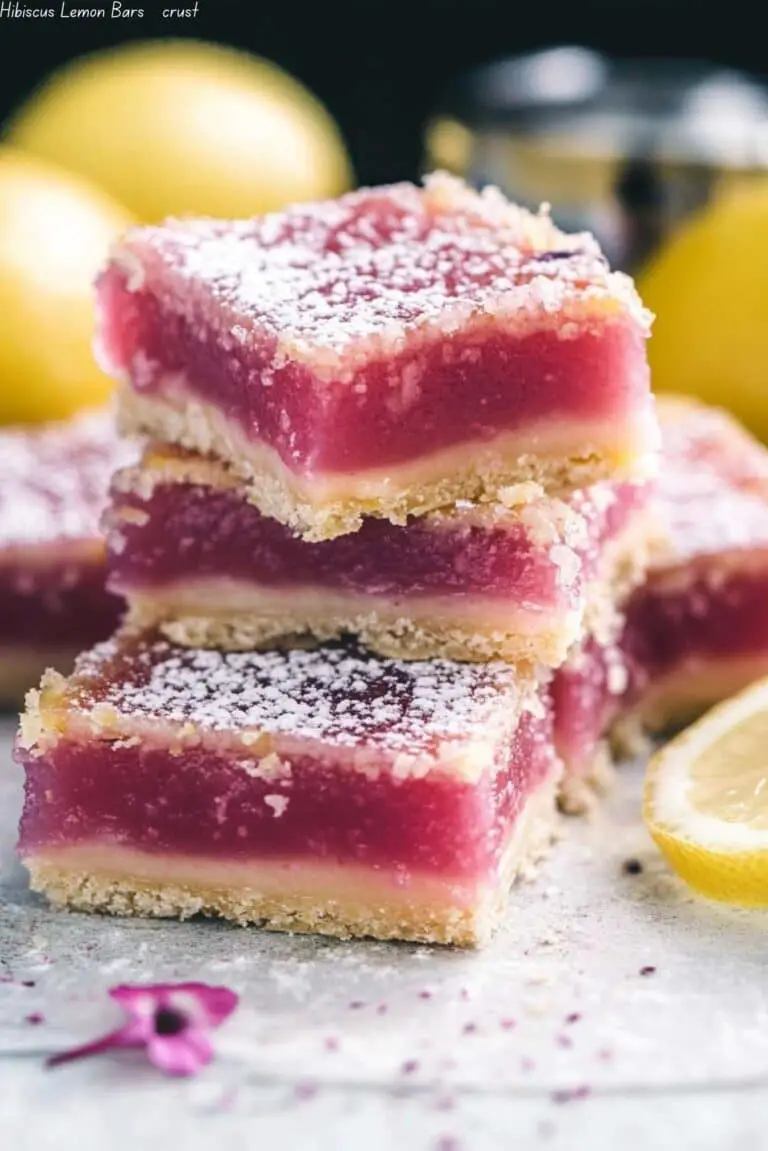 Hibiscus Lemon Bars