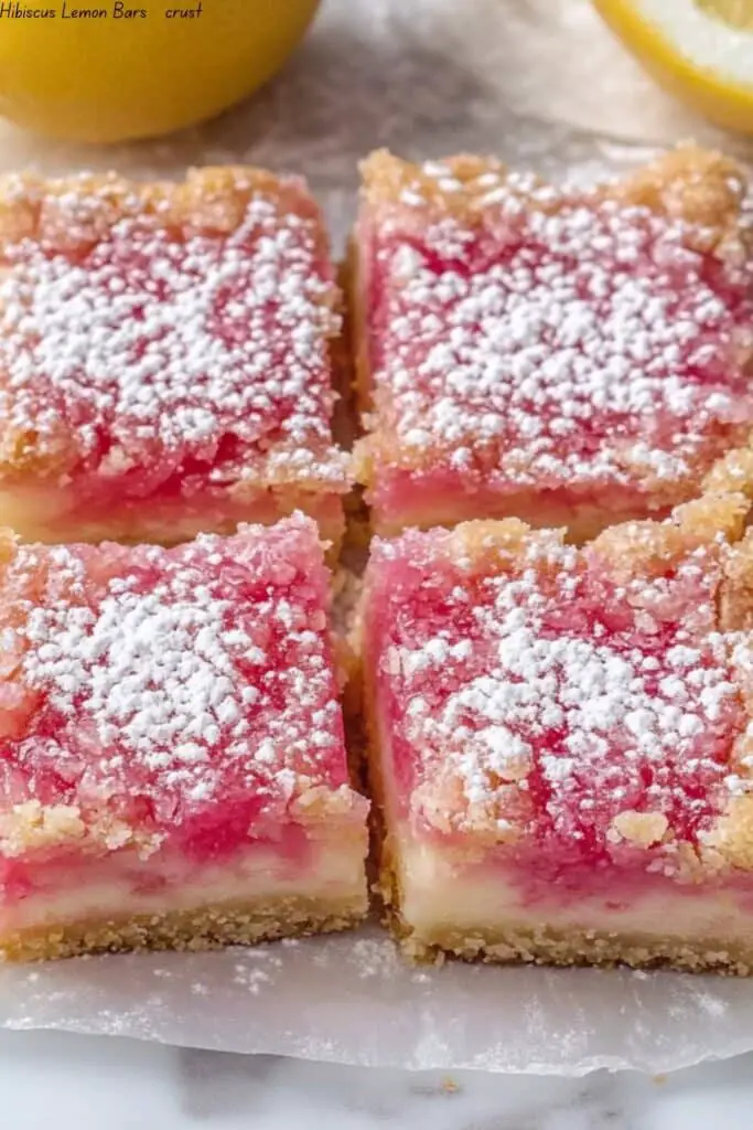Hibiscus Lemon Bars