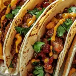 Garlic Butter Honey BBQ Beef Tacos