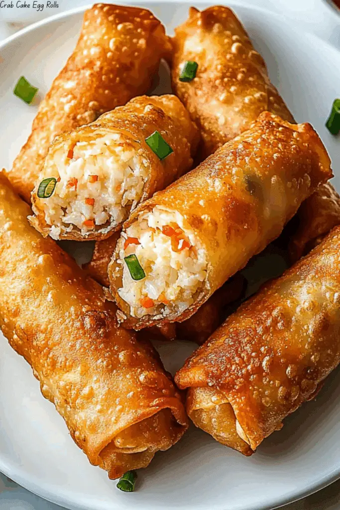 Crab Cake Egg Rolls