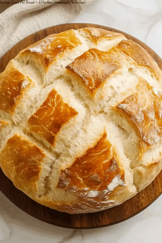 Artisan Crock Pot Bread – Effortless Homemade Perfection!