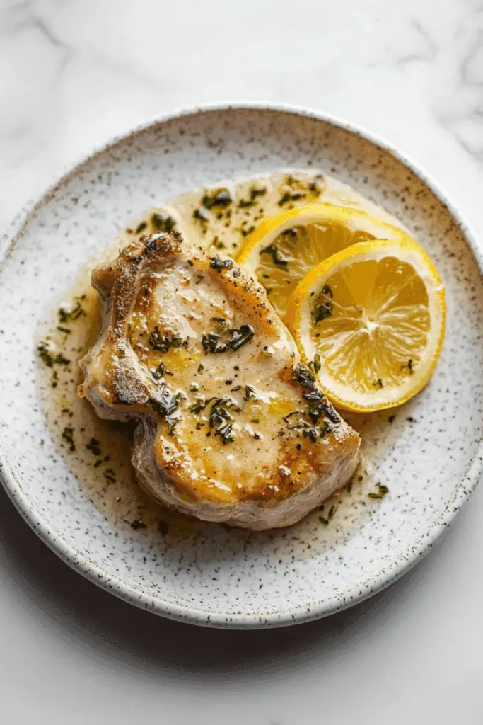 Lemon Butter Pork Chops