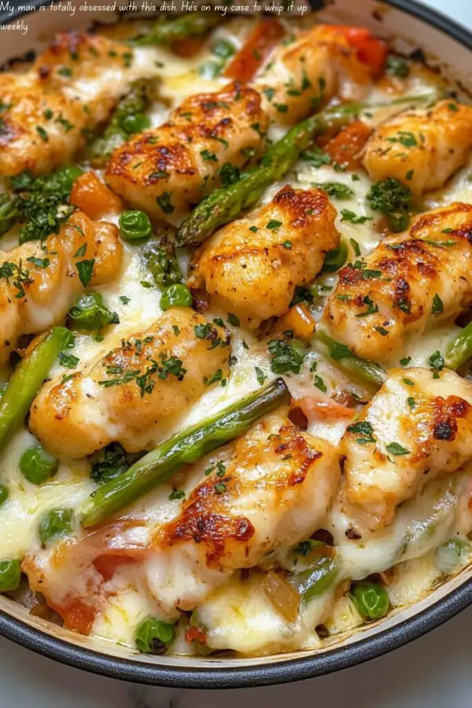 My man is totally obsessed with this dish. He's on my case to whip it up weekly.
